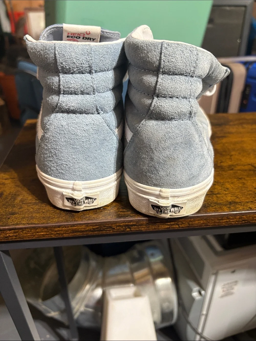 Old Skool vans, blue suede, size 7.5